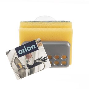 Držák na houbu na nádobí s houbičkou