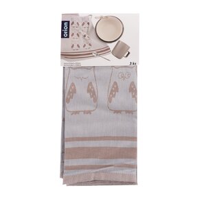 Kuchyňská utěrka SOVA 3 ks