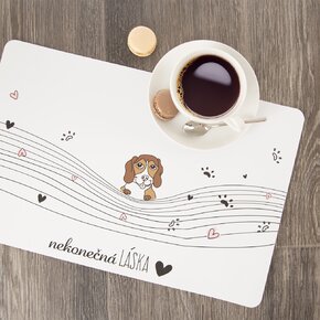 Prostírání NEKONEČNÁ LÁSKA pes 43x28 cm