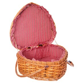 Piknikový koš SRDCE