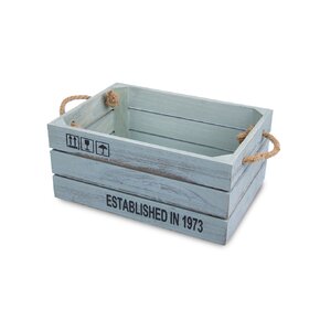 Dekorativní bedýnka ZELENÁ 29x21x13 cm