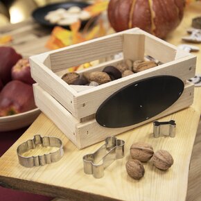 Dekorativní bedýnka Industrial tabulka 20x14,5x cm