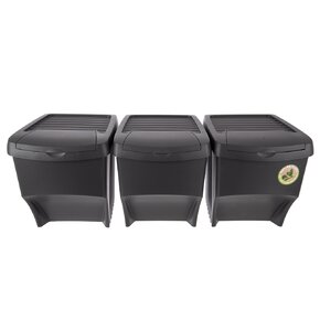 Odpadkový koš na tříděný odpad 3x22 l