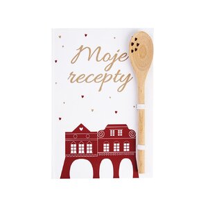 Kniha na recepty s vařečkou WINTER CITY