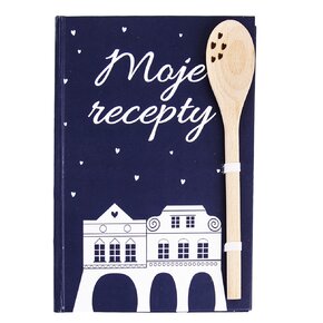 Kniha na recepty s vařečkou DOMKY 