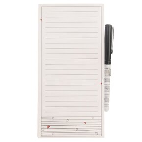 Blok s magnetem a perem na lednici SRDÍČKA