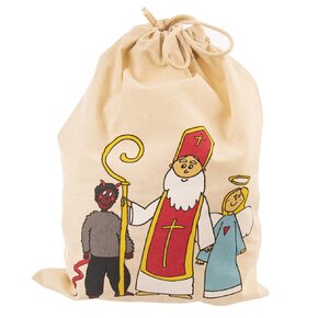 Zatahovací sáček Mikuláš 35x26 cm