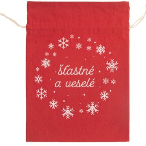 Zatahovací sáček Vánoce 35,5x26 cm