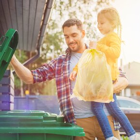 Sáček na odpad zatahovací citron 40 l/10 ks 
