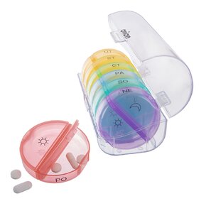 Organizér na léky týdenní 2 sekce s obalem