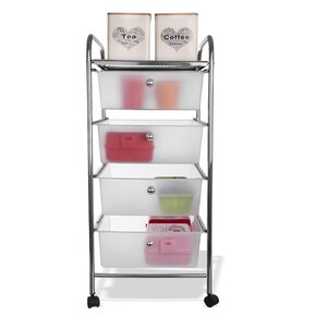 Komoda s kolečky 4 patra