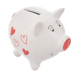 Pokladnička prasátko SRDCE