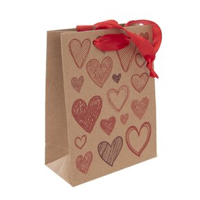 Dárková taška SRDCE 26x12,5x32,5 cm 