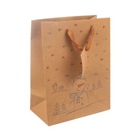 Dárková taška SNĚHULÁK 18x10x23 cm 