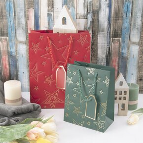 Dárková taška hvězda 26x12x32 cm 