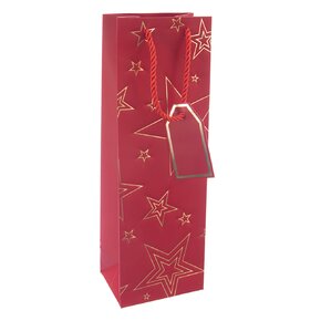 Dárková taška hvězda 12x9x36 cm 