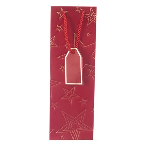 Dárková taška hvězda 12x9x36 cm 