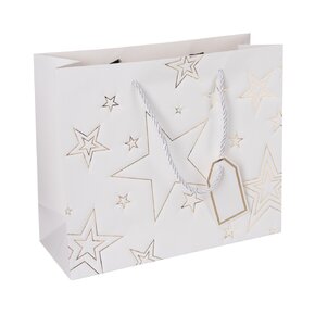 Dárková taška hvězda 31x12x26 cm