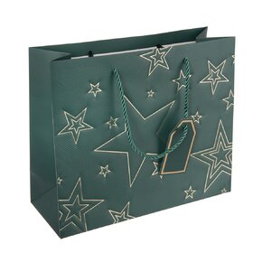 Dárková taška hvězda 31x12x26 cm
