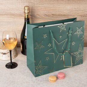 Dárková taška hvězda 31x12x26 cm