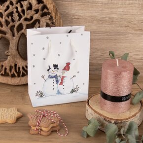 Dárková taška SNĚHULÁK 14x7x18 cm