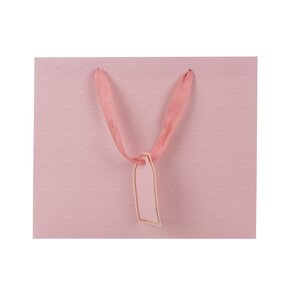 Dárková taška vytlačovaná srdíčka 31x12x26 cm