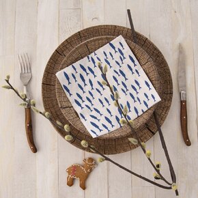 Servírovací ubrousky Modré rybičky SEA