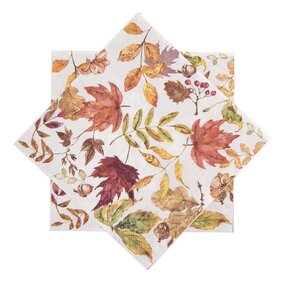 Servírovací ubrousky PODZIM listí