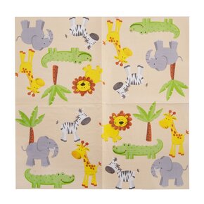 Servírovací ubrousky zoo