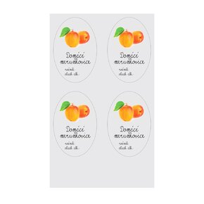 Samolepky na láhve Domácí meruňkovice