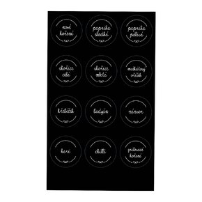 Samolepky na kořenky BLACK 