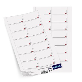 Samolepky SRDÍČKA prázdné