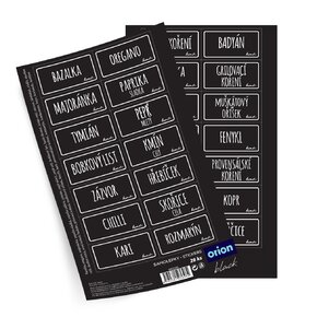 Samolepky na dózy BLACK 