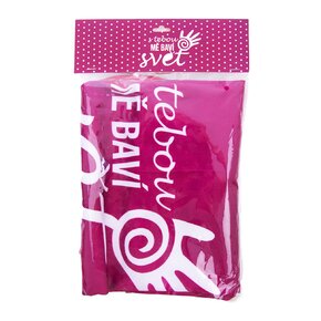 Kuchyňská zástěra S TEBOU MĚ BAVÍ SVĚT