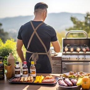 Kuchyňská zástěra Canvas gril